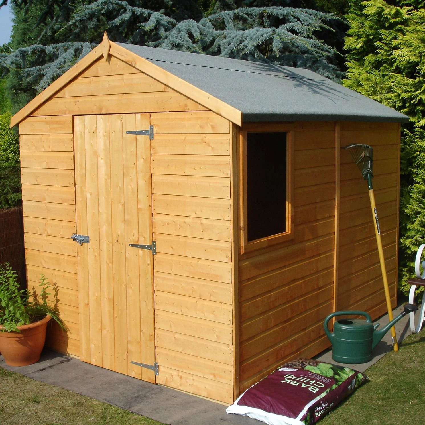 Shire Durham 8x6 Ft Apex Shiplap Wooden Shed With Floor - Assembly Service Included 6 Shire Durham 8x6 Ft Apex Shiplap Wooden Shed With Floor - Assembly Service Included - Image 6