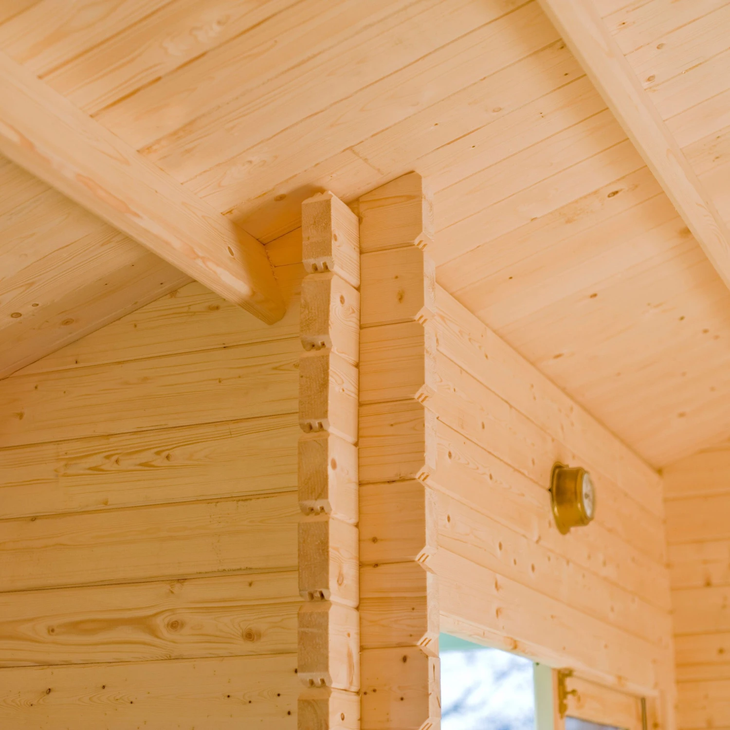 Shire Elveden 26x14 Glass Apex Tongue & Groove Wooden Cabin - Base Not Included 3 Shire Elveden 26x14 Glass Apex Tongue & Groove Wooden Cabin - Base Not Included - Image 3