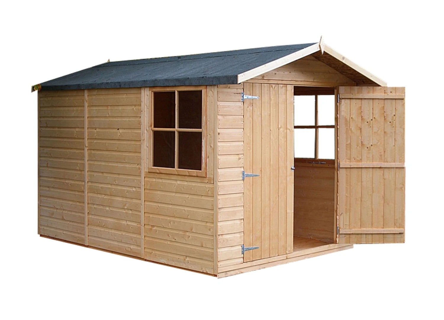 Shire Guernsey 7x10 Ft Apex Shiplap Wooden 2 Door 2 Windows Shed With Floor - Assembly Service Included 3 Shire Guernsey 7x10 Ft Apex Shiplap Wooden 2 Door 2 Windows Shed With Floor - Assembly Service Included - Image 3