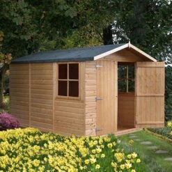 Shire Guernsey 7x10 Ft Apex Shiplap Wooden 2 Door 2 Windows Shed With Floor (Base Included) -Deals Good Garden Tool Store shire guernsey 7x10 ft apex shiplap wooden 2 door 2 windows shed with floor base included 5019804710508 04bq