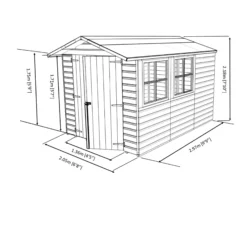 Shire Guernsey 7x10 Ft Apex Shiplap Wooden 2 Door 2 Windows Shed With Floor (Base Included) - Assembly Service Included -Deals Good Garden Tool Store shire guernsey 7x10 ft apex shiplap wooden 2 door 2 windows shed with floor base included assembly service included5397007006360 02t