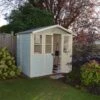 Shire Haddon 7x5 Glass Apex Shiplap Wooden Summer House - Base Not Included