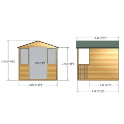 Shire Houghton 7x5 Glass Apex Shiplap Wooden Summer House - Base Not Included -Deals Good Garden Tool Store shire houghton 7x5 glass apex shiplap wooden summer house base not included5019804118830 02t bq