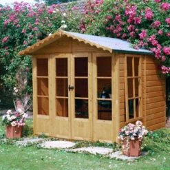 Shire Kensington 7x7 Glass Apex Shiplap Wooden Summer House - Base Included -Deals Good Garden Tool Store shire kensington 7x7 glass apex shiplap wooden summer house base included5019804198504 01i bq
