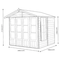 Shire Kensington 7x7 Toughened Glass Apex Shiplap Wooden Summer House - Base Not Included -Deals Good Garden Tool Store shire kensington 7x7 toughened glass apex shiplap wooden summer house base not included5019804111183 03t
