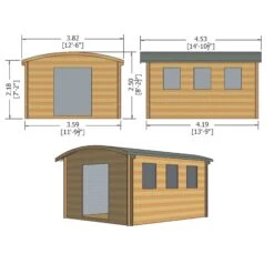 Shire Kilburn 12x14 Ft Toughened Glass Curved Tongue & Groove Wooden Cabin -Deals Good Garden Tool Store shire kilburn 12x14 ft toughened glass curved tongue groove wooden cabin5019804119684 02t bq