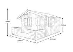 Shire Kinver 12x12 Glass Apex Tongue & Groove Wooden Cabin - Base Not Included -Deals Good Garden Tool Store shire kinver 12x12 glass apex tongue groove wooden cabin base not included5019804112173 03t