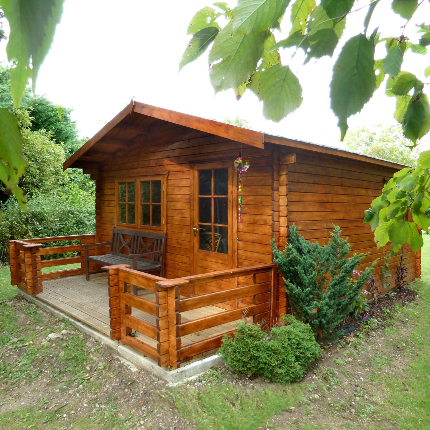 Shire Kinver Toughened Glass Apex Tongue & Groove Wooden Cabin - Base Not Included 7 Shire Kinver Toughened Glass Apex Tongue & Groove Wooden Cabin - Base Not Included - Image 7