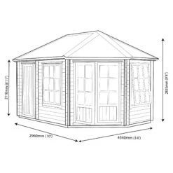 Shire Leygrove 14x10 Apex Tongue & Groove Wooden Cabin - Assembly Service Included -Deals Good Garden Tool Store shire leygrove 14x10 apex tongue groove wooden cabin assembly service included5019804111251 03t