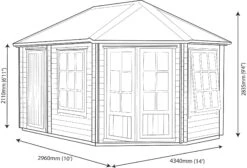 Shire Leygrove 14x10 Glass Apex Tongue & Groove Wooden Cabin - Base Not Included 21 Shire Leygrove 14x10 Glass Apex Tongue & Groove Wooden Cabin - Base Not Included -Deals Good Garden Tool Store shire leygrove 14x10 glass apex tongue groove wooden cabin base not included5019804251483 03t