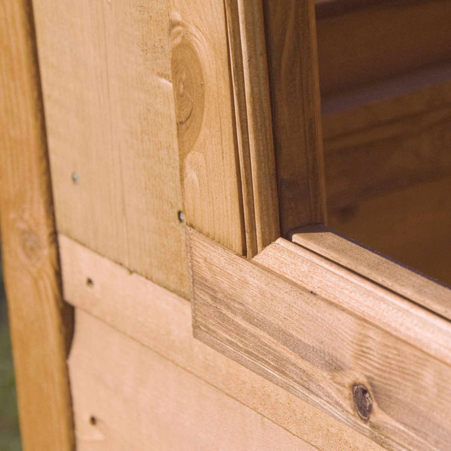 Shire Lumley 7x5 Toughened Glass Apex Shiplap Wooden Summer House - Base Not Included 4 Shire Lumley 7x5 Toughened Glass Apex Shiplap Wooden Summer House - Base Not Included - Image 4