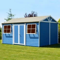 Shire Mammoth 18x12 Glass Apex Wooden Workshop - Base Not Included