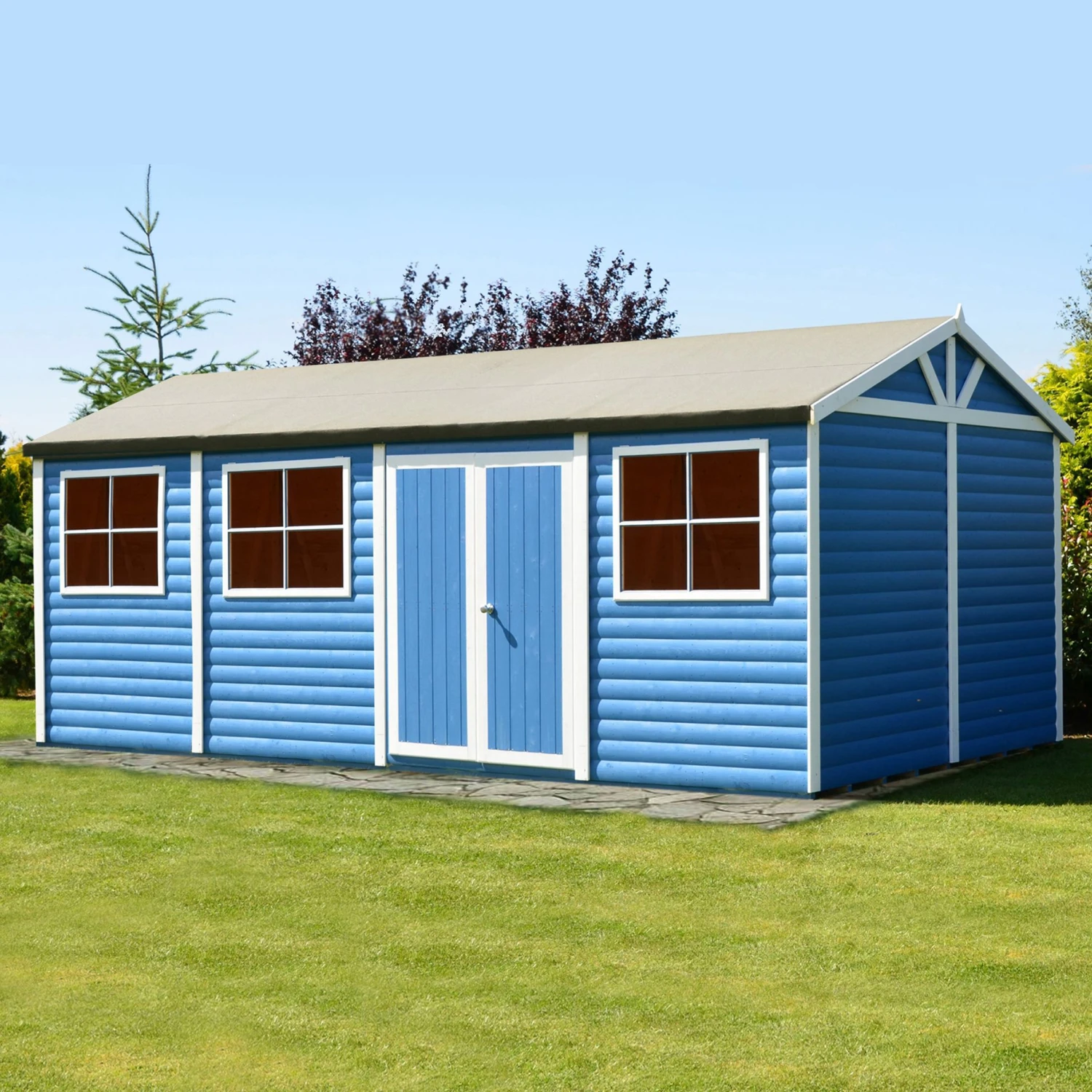 Shire Mammoth 24x12 Glass Apex Wooden Workshop - Base Not Included 6 Shire Mammoth 24x12 Glass Apex Wooden Workshop - Base Not Included - Image 6