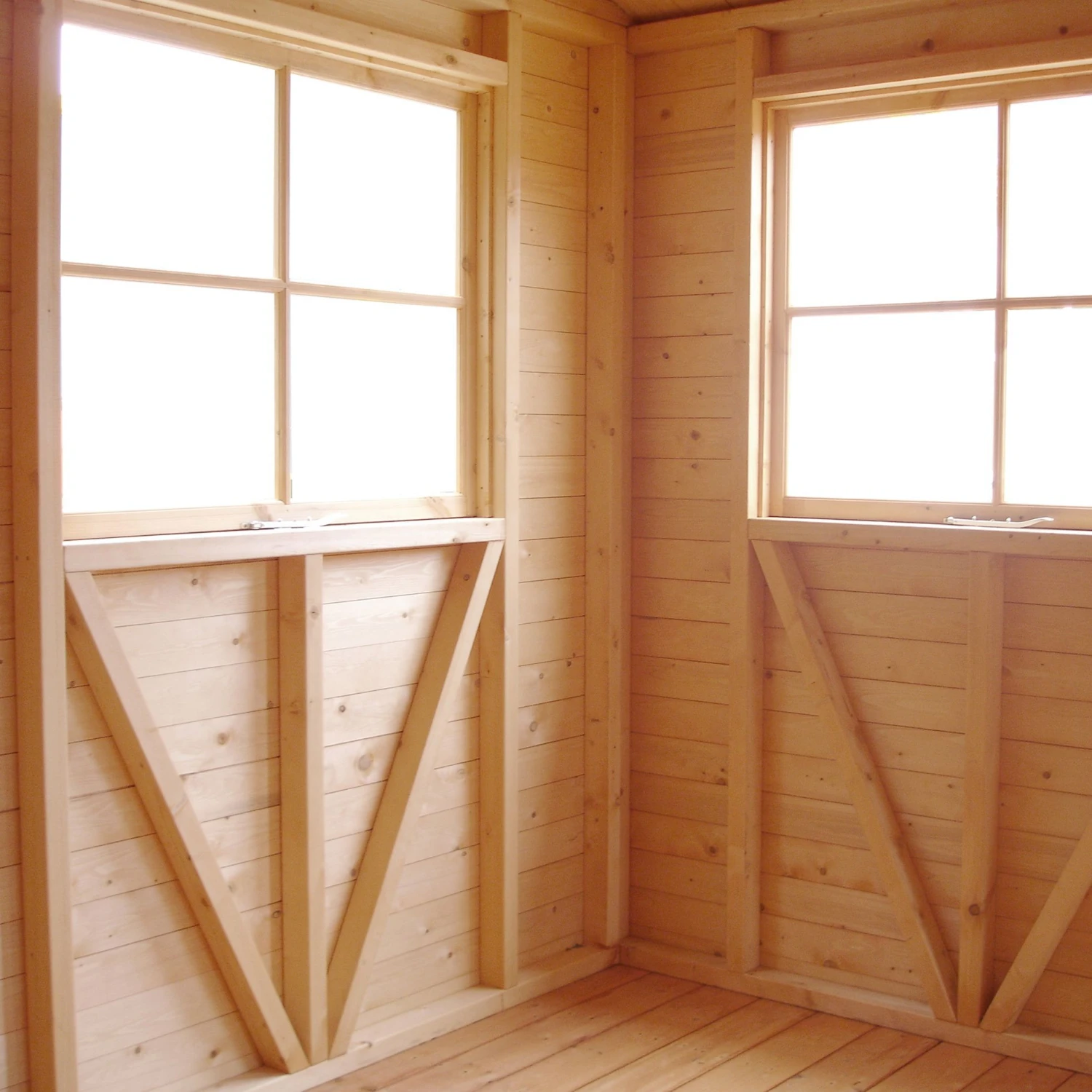 Shire Mammoth 24x12 Glass Apex Wooden Workshop - Base Not Included 2 Shire Mammoth 24x12 Glass Apex Wooden Workshop - Base Not Included - Image 2