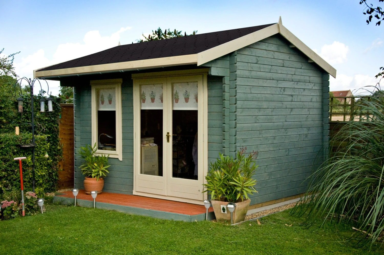 Shire Marlborough 10x12 Glass Apex Tongue & Groove Wooden Cabin - Base Not Included 2 Shire Marlborough 10x12 Glass Apex Tongue & Groove Wooden Cabin - Base Not Included - Image 2