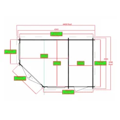 Shire Rowney 10x14 Ft Toughened Glass Apex Tongue & Groove Wooden Cabin With Felt Tile Roof -Deals Good Garden Tool Store shire rowney 10x14 ft toughened glass apex tongue groove wooden cabin with felt tile roof5019804111268 03t