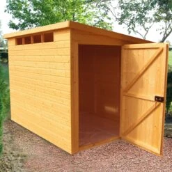 Shire Security Cabin 10x8 Ft Pent Shiplap Wooden Shed With Floor - Assembly Service Included -Deals Good Garden Tool Store shire security cabin 10x8 ft pent shiplap wooden shed with floor assembly service included5019804112210 03i bq