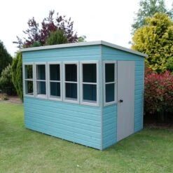 Shire Sun 8x6 Glass Pent Shiplap Wooden Summer House - Base Not Included -Deals Good Garden Tool Store shire sun 8x6 glass pent shiplap wooden summer house base not included5019804112012 01i