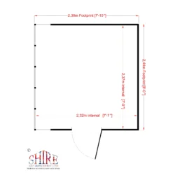 Shire Sun 8x8 Glass Pent Shiplap Wooden Summer House - Base Not Included -Deals Good Garden Tool Store shire sun 8x8 glass pent shiplap wooden summer house base not included5019804112029 02t