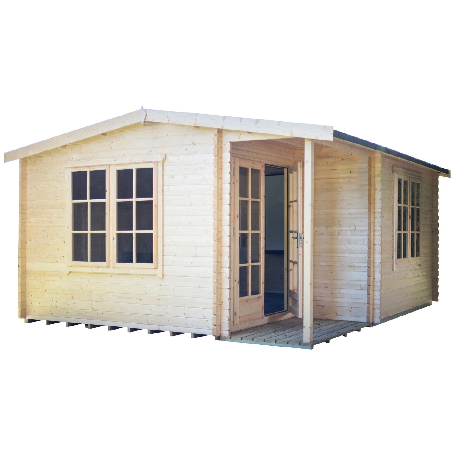 Shire Twyford 16x17 Glass Apex Tongue & Groove Wooden Cabin - Base Not Included 1 Shire Twyford 16x17 Glass Apex Tongue & Groove Wooden Cabin - Base Not Included