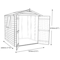 Shire Warwick 8x6 Ft Apex Shiplap Wooden Shed With Floor -Deals Good Garden Tool Store shire warwick 8x6 ft apex shiplap wooden shed with floor5019804112241 01t