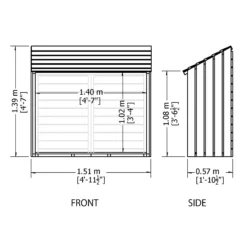 Shire Wooden 5x2 Log Store -Deals Good Garden Tool Store shire wooden 5x2 log store5060490130347 01t bq