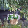 Smart Garden Purple Flower Basket Artificial Topiary