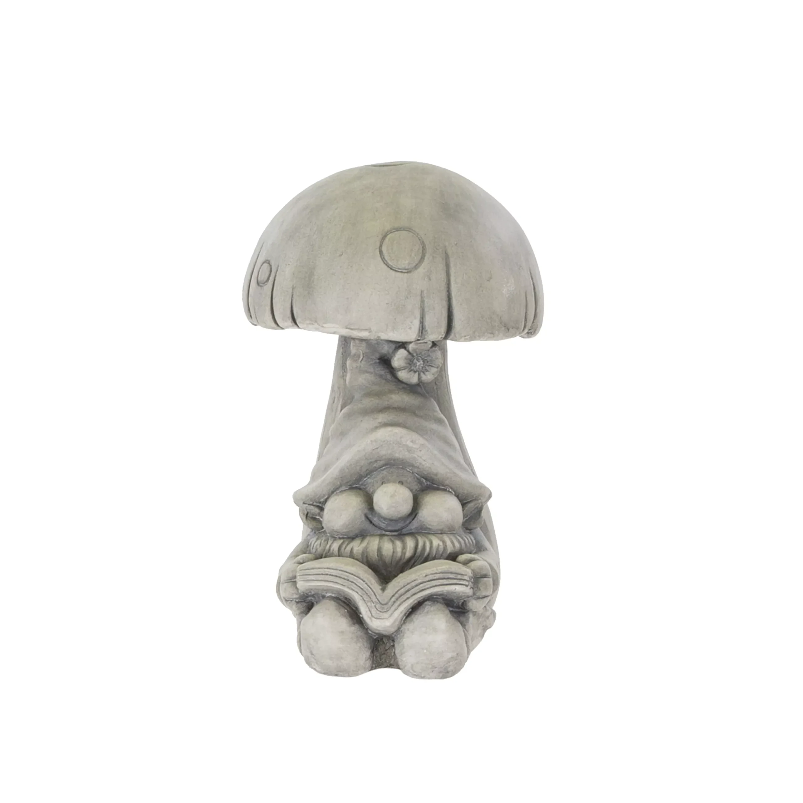 Terrastyle Grey Ceramic Gnome Garden Ornament (H)31cm 2 Terrastyle Grey Ceramic Gnome Garden Ornament (H)31cm - Image 2