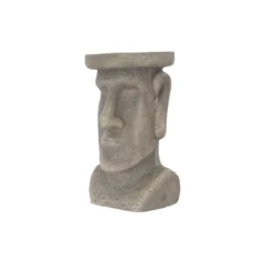 Terrastyle Grey Easter Island Head Garden Ornament (H)48.5cm