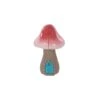 Terrastyle Grey, Pink, Blue Resin Mushroom House Garden Ornament (H)21.5cm