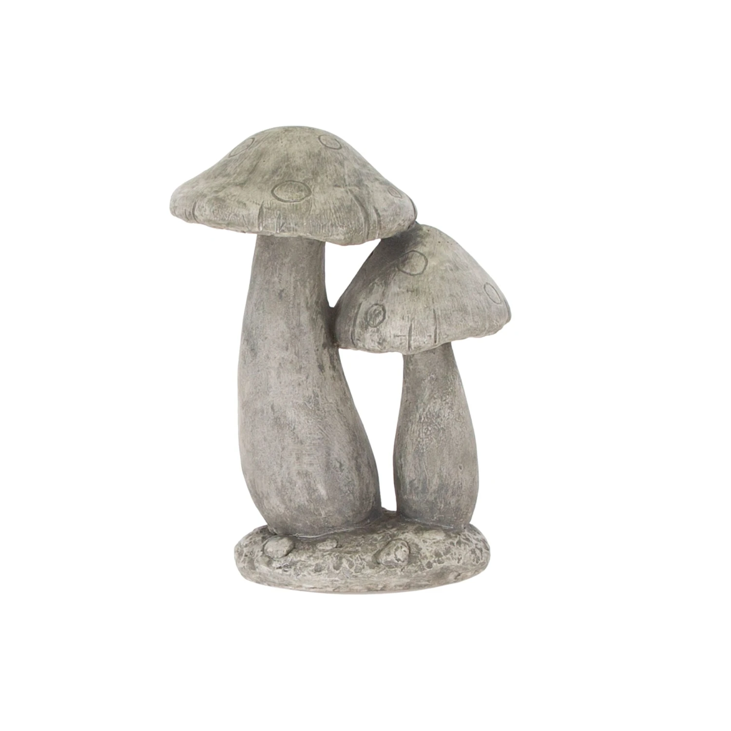 Terrastyle Grey Resin Mushroom Garden Ornament (H)37cm 3 Terrastyle Grey Resin Mushroom Garden Ornament (H)37cm - Image 3