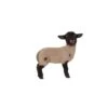 Terrastyle White, Black Resin Lamb Garden Ornament (H)27.2cm