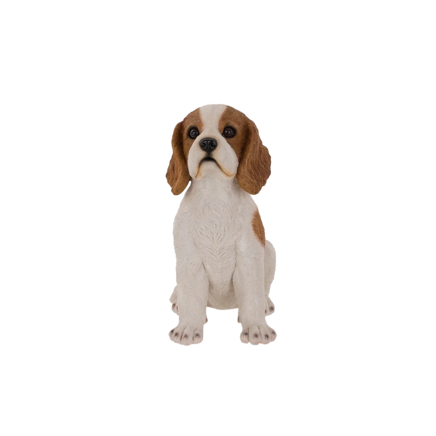 Terrastyle White, Brown Resin Spaniel Puppy Garden Ornament (H)37.8cm 1 Terrastyle White, Brown Resin Spaniel Puppy Garden Ornament (H)37.8cm