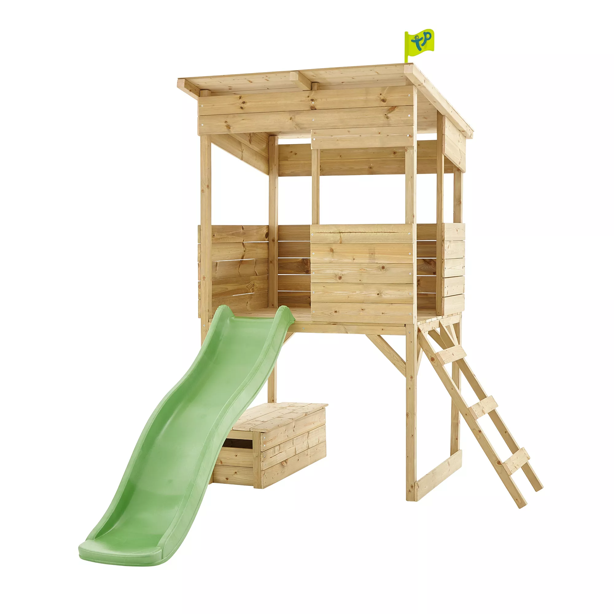 TP Toys 8x7 Tree Top Timber Tower Slide Playhouse Assembly Required 1 TP Toys 8x7 Tree Top Timber Tower Slide Playhouse Assembly Required
