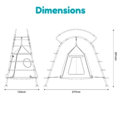 TP Toys UFO Black Metal Climbing Frame & Swing Set -Deals Good Garden Tool Store tp toys ufo black metal climbing frame swing set5021854108488 01t bq