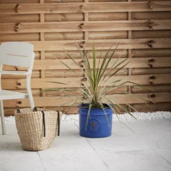 Verve Barcău Blue Ceramic Round Plant Pot (Dia)30cm -Deals Good Garden Tool Store verve barcau blue ceramic round plant pot dia 30cm5059340327730 01i