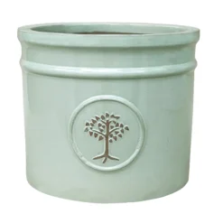 Verve Barcău Olive Ceramic Circular Plant Pot (Dia)38cm