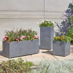 Verve Durdica Dark Grey Plastic Rectangular Trough -Deals Good Garden Tool Store verve durdica dark grey plastic rectangular trough3663602700234 03bq