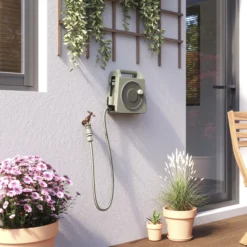 Verve Freestanding Manual Hose Reel Set (L)10m -Deals Good Garden Tool Store verve freestanding manual hose reel set l 10m5059340250946 03i