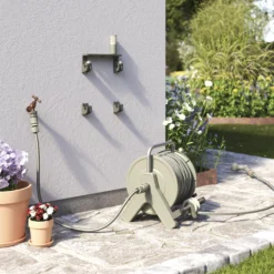 Verve Freestanding Manual Hose Reel Set (L)25m -Deals Good Garden Tool Store verve freestanding manual hose reel set l 25m5059340251011 02i