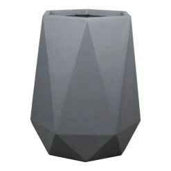 Verve Gardon Light Grey Fibreclay Hexagonal Plant Pot (Dia)40cm