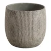 Verve Kulun Beige Knitted Effect Fibreclay Circular Plant Pot (Dia)46cm