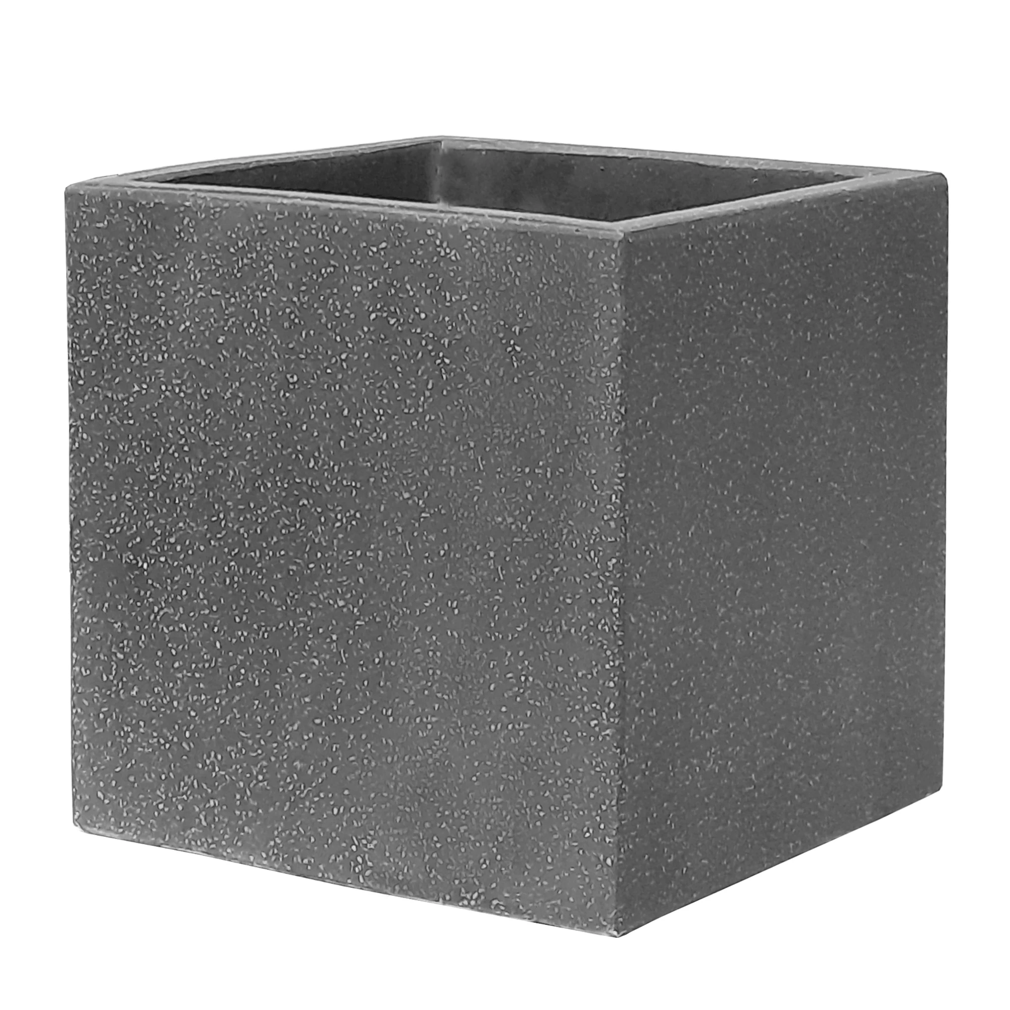 Verve Nore Dark Grey Square Planter (H) 48cm X (W) 48cm 1 Verve Nore Dark Grey Square Planter (H) 48cm X (W) 48cm