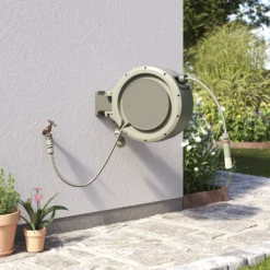 Verve Wall-mounted Auto Hose Reel Set (L)25m -Deals Good Garden Tool Store verve wall mounted auto hose reel set l 25m5059340250960 01i
