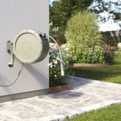 Verve Wall-mounted Auto Hose Reel Set (L)25m -Deals Good Garden Tool Store verve wall mounted auto hose reel set l 25m5059340250960 05i
