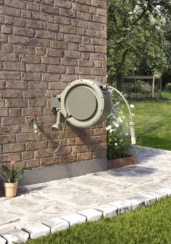 Verve Wall-mounted Auto Hose Reel Set (L)25m -Deals Good Garden Tool Store verve wall mounted auto hose reel set l 25m5059340250960 08i