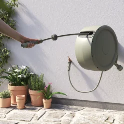 Verve Wall-mounted Auto Hose Reel Set (L)35m 15 Verve Wall-mounted Auto Hose Reel Set (L)35m -Deals Good Garden Tool Store verve wall mounted auto hose reel set l 35m5059340250977 03i