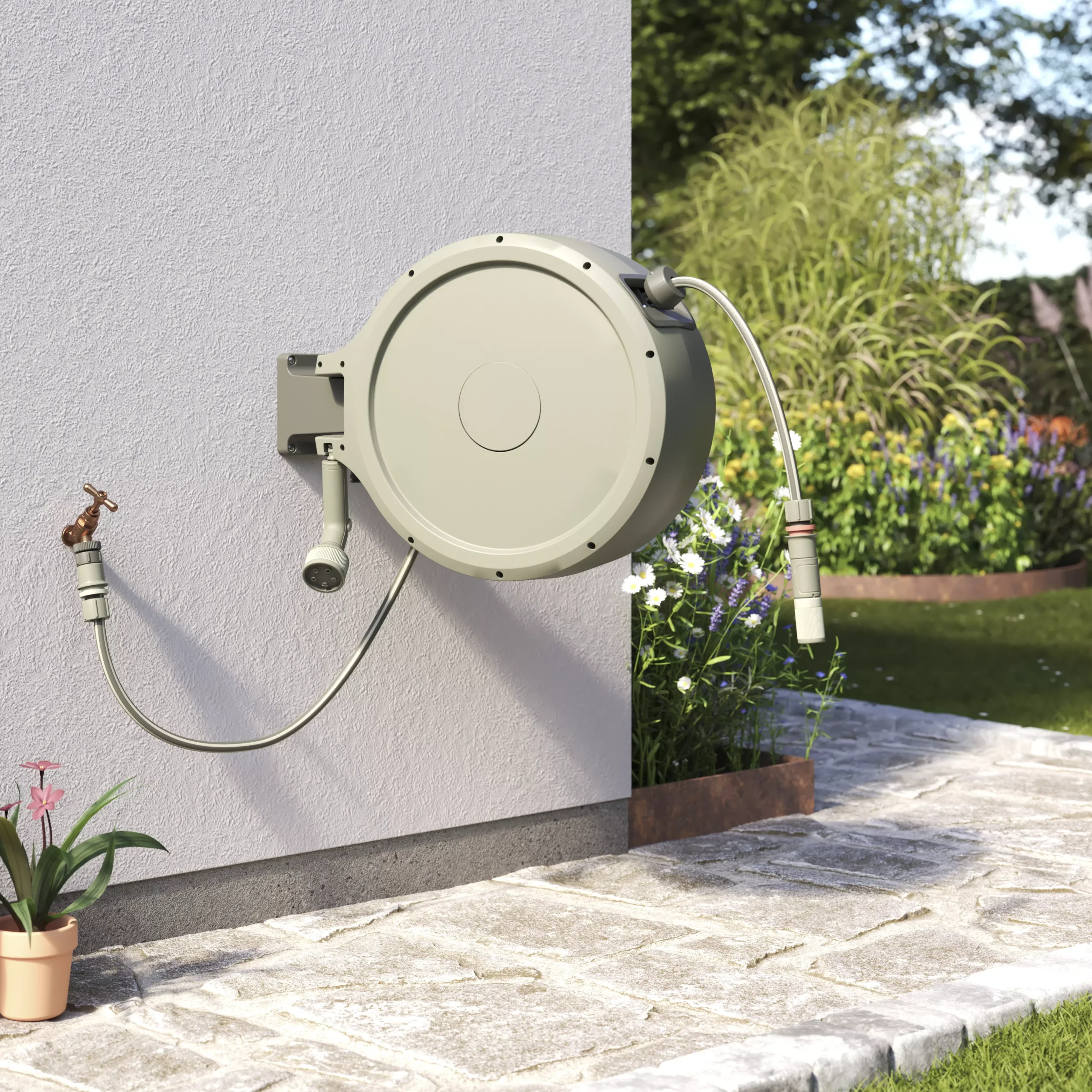 Verve Wall-mounted Auto Hose Reel Set (L)35m 7 Verve Wall-mounted Auto Hose Reel Set (L)35m - Image 7