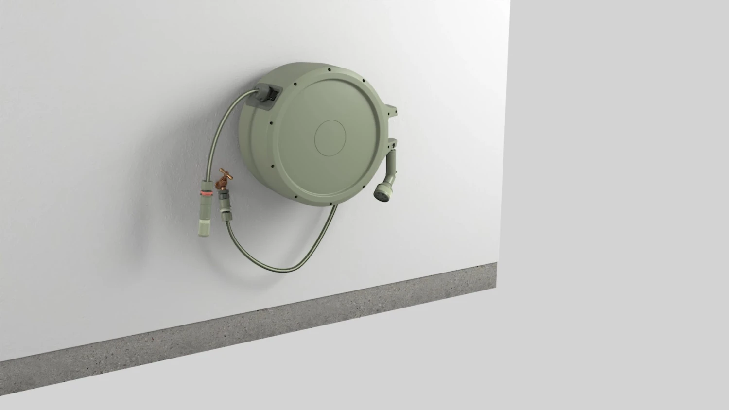 Verve Wall-mounted Auto Hose Reel Set (L)35m 2 Verve Wall-mounted Auto Hose Reel Set (L)35m - Image 2