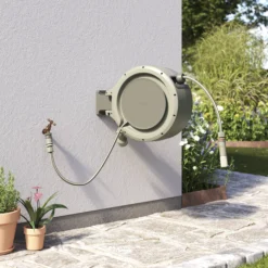 Verve Wall-mounted Manual Hose Reel Set (L)25m -Deals Good Garden Tool Store verve wall mounted manual hose reel set l 25m5059340250991 01i